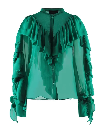 Женская рубашка Rochas Lorenz_SP, зеленая