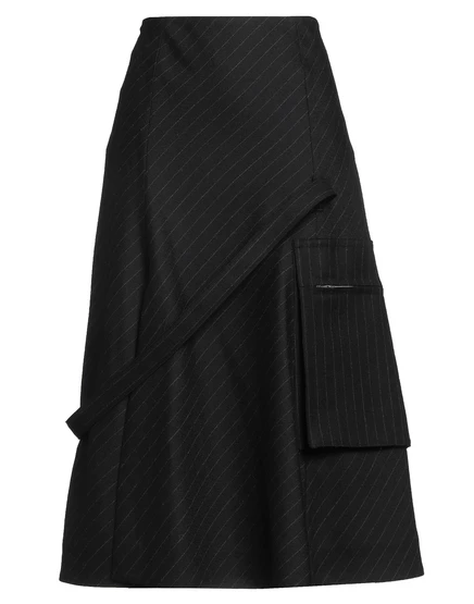 Женская юбка Sacai миди, чёрная