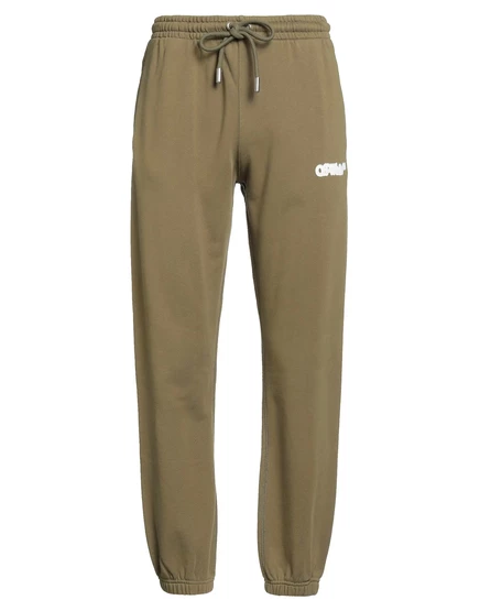 Мужские брюки Off-White Lorenz_SP флис, зелёный милитари