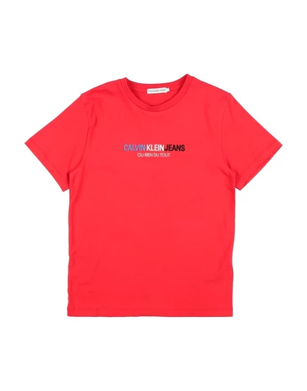 Детская футболка Calvin Klein Jeans, красная