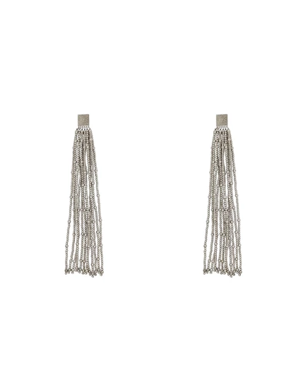 Женские серьги brunello cucinelli из серебра 925 пробы