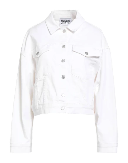 Мужская джинсовая куртка Moschino Jeans Lorenz_SP, белая