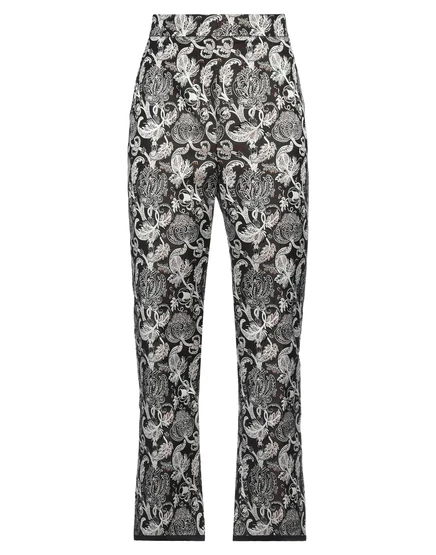 Женские брюки Max Mara Studio, жаккард, свинцовые