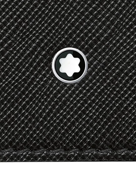 Мужской кошелек Montblanc из телячьей кожи на молнии, черный