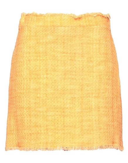 Мини-юбка PINKO из хлопка, оранжевая