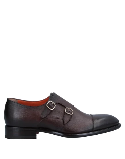 Мужские лоферы Santoni Papermag, темно-коричневые