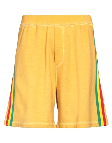 Мужские спортивные шорты Dsquared2 хлопковые, желтые