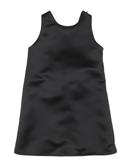 Детское платье Elisabetta Franchi Junior, атлас, чёрное