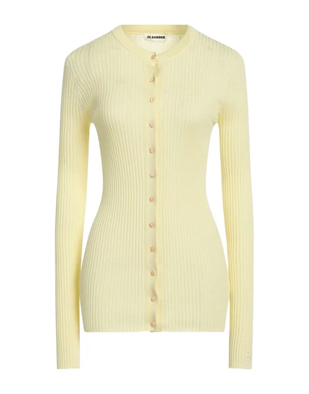 Женский кардиган Jil Sander трикотаж, светло-жёлтый