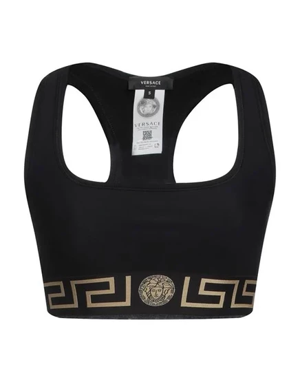 VERSACE Топ без рукавов чёрный