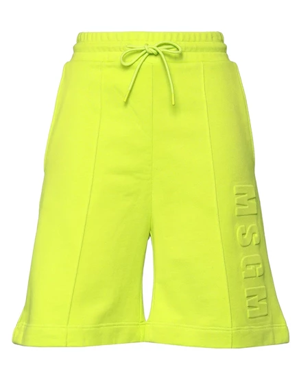 Женские шорты MSGM Jadr, спортивные, лаймовые
