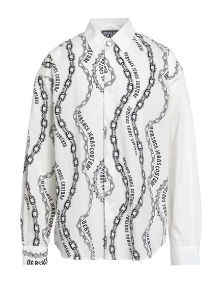 VERSACE JEANS COUTURE Pубашка гипсово-белый