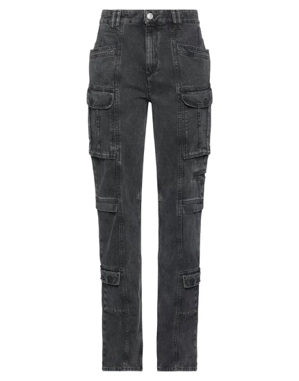 Женские прямые джинсы Isabel Marant Lorenz_SP, черные