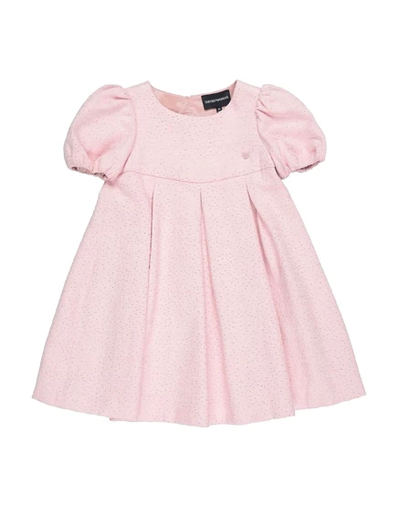 Детское платье Emporio Armani Kids бархатное, розовое