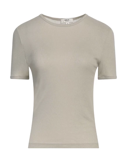 Женская базовая футболка AGOLDE WONDERWOMAN, шалфейно-зелёная