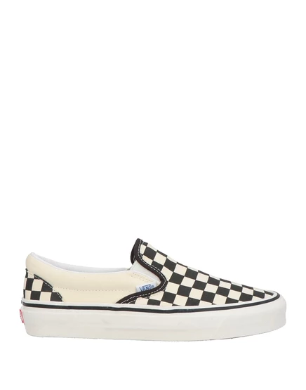 Женские слипоны Vans в клетку, чёрные