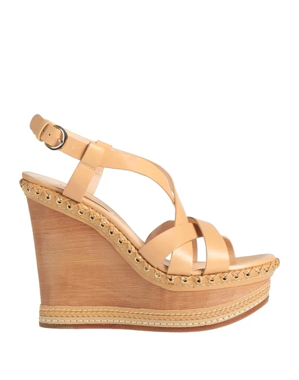 Женские сандалии Casadei PAPERMAG кожаные, песочные