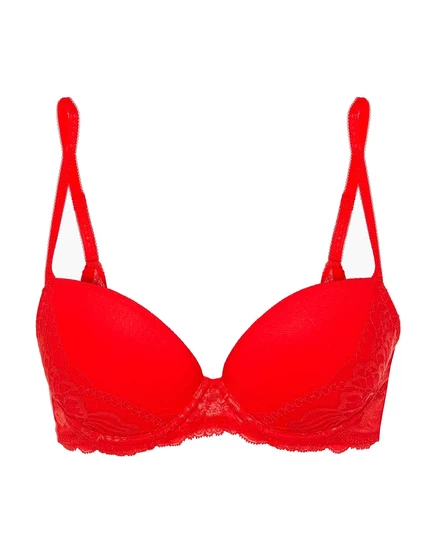 Женский бюстгальтер Simone Pérèle push-up на косточках, красный