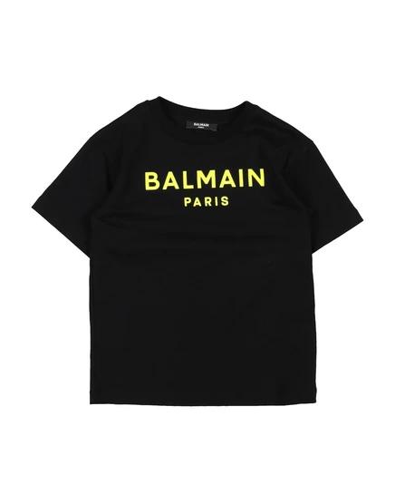 Детская футболка Balmain Kids, чёрная