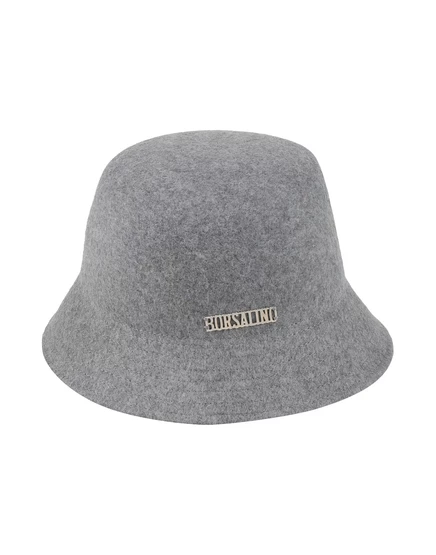 Мужская панама Borsalino из шерсти, серая