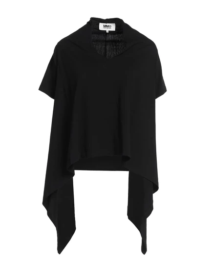 Женская футболка MM6 Maison Margiela, чёрная