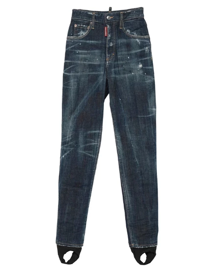 Женские зауженные джинсы DSquared2, синие