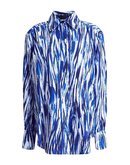 Женская рубашка Proenza Schouler HAMISH из вискозы, синяя