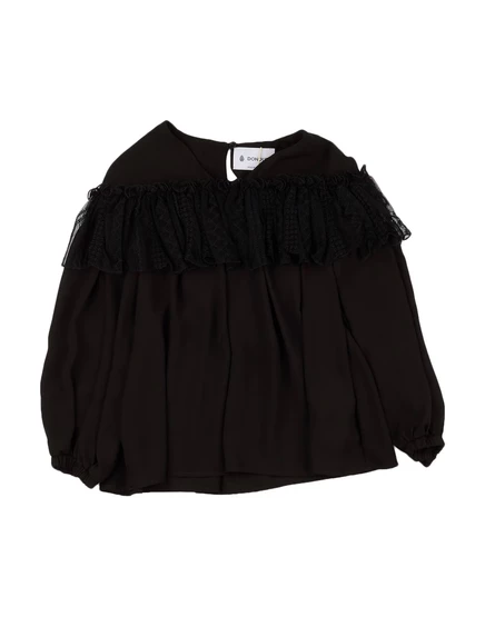 Женский топ Dondup Promotion Junior кружевной, черный