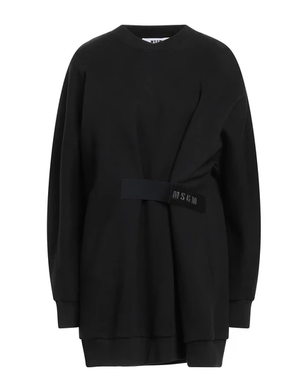 Женское мини-платье MSGM, хлопковое, чёрное