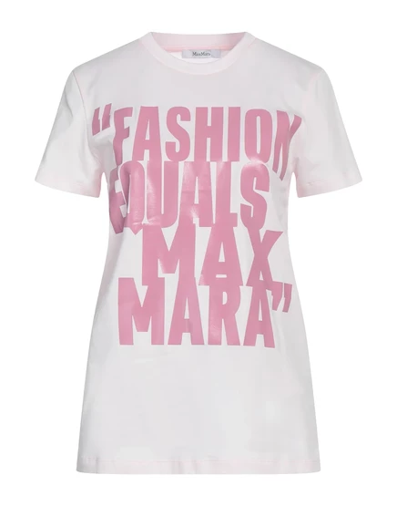 Женская футболка Max Mara Papermag, светло-розовая