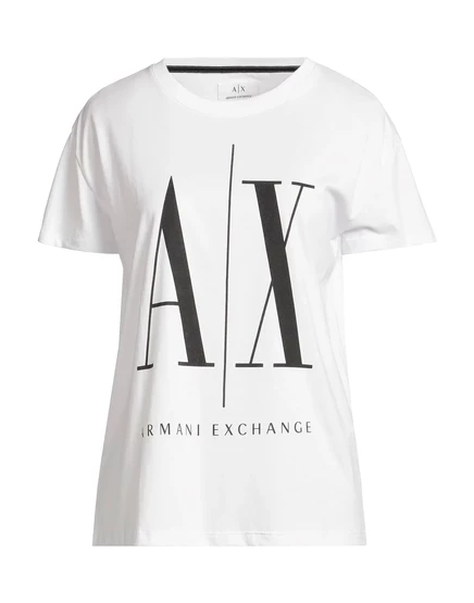 Женская футболка Armani Exchange с логотипом, белая