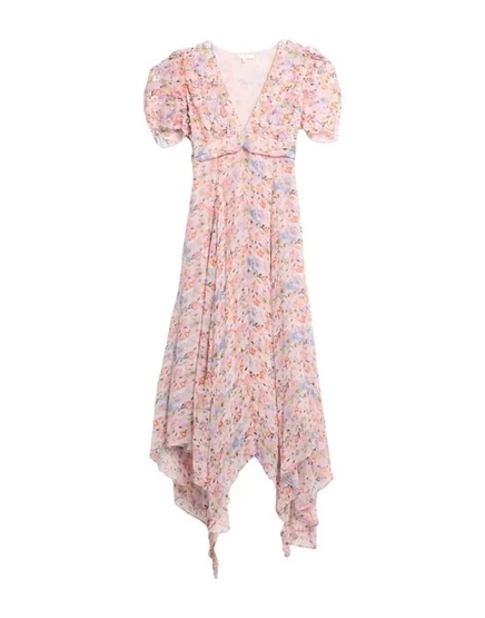 LOVESHACKFANCY Длинное платье розовый