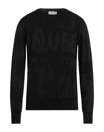 Мужской свитер McQueen PAPERMAG черный