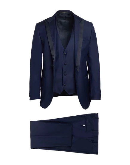Мужской костюм Corneliani Suits из шерсти, тёмно-синий