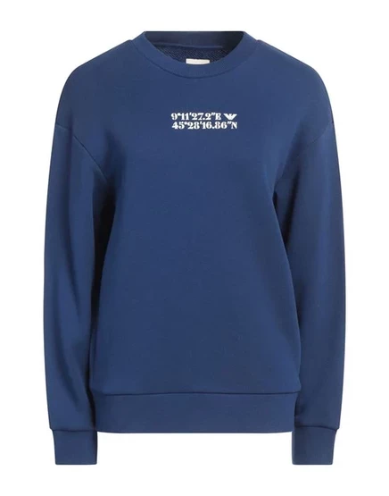 Женская толстовка Emporio Armani, синяя