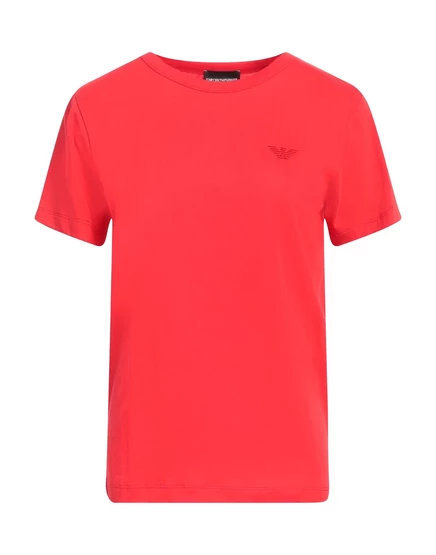 Женская футболка Emporio Armani Wonderwoman хлопок, красная