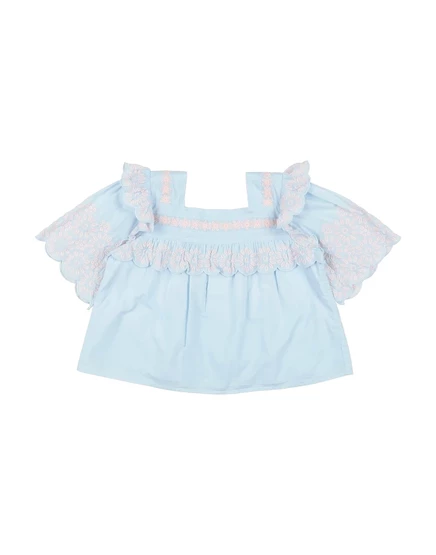 Детский топ Stella McCartney Kids, голубой