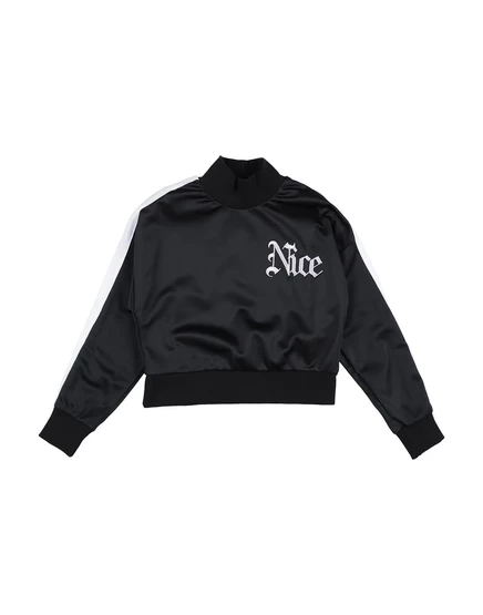 Женский свитшот NICEBRAND promotion_kid, чёрный
