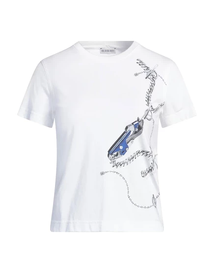 Женская футболка Burberry Lorenz_SP, белая