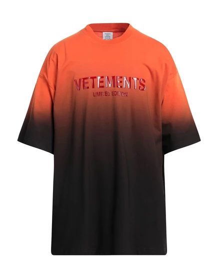 Мужская футболка Vetements тай-дай, оранжевая