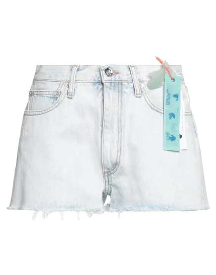 Женские джинсовые шорты Off-White, синие