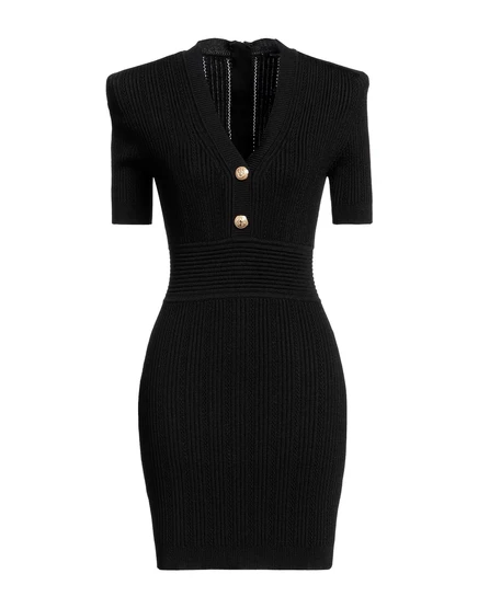 Женское короткое платье Balmain JADR, черное