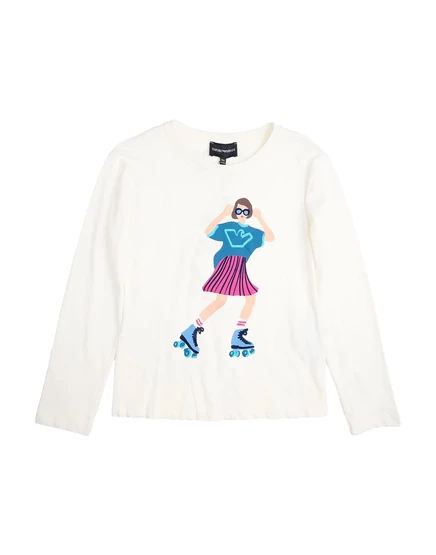 Женская футболка Emporio Armani Kids, белая