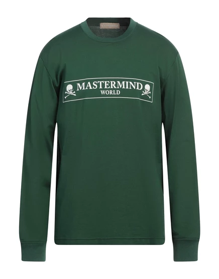 Мужская футболка Mastermind World Papermag с логотипом, зеленая