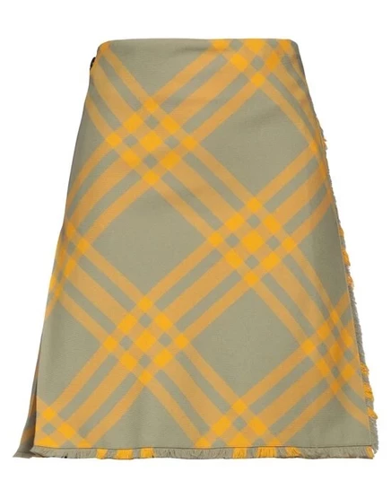 BURBERRY Мини-юбка шалфейно-зелёный