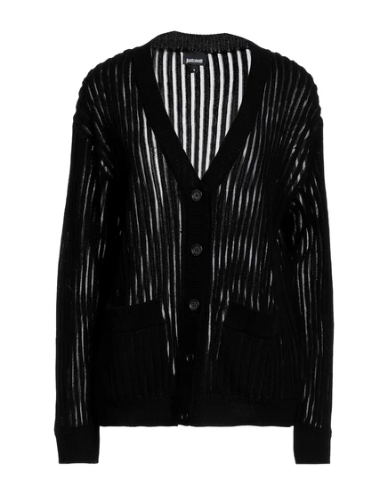 Женский кардиган Just Cavalli трикотажный, чёрный