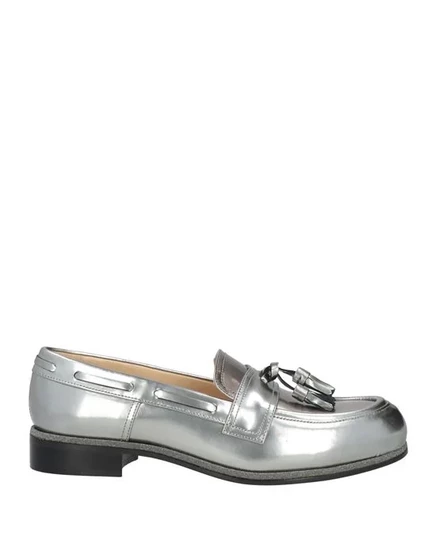 Женские мокасины Jimmy Choo, серебристые