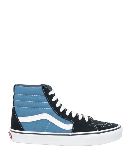 Женские высокие кеды Vans текстильно-замшевые, синие