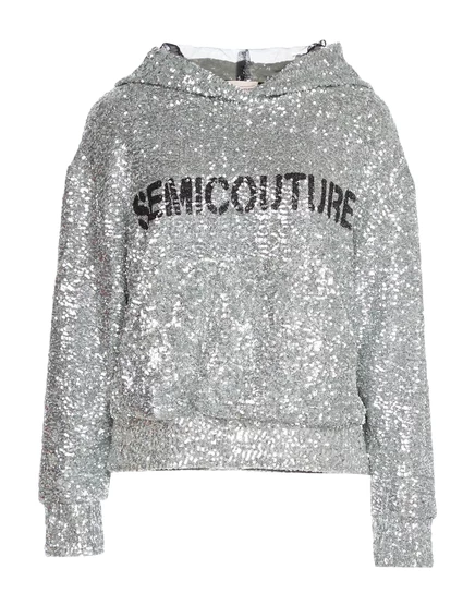 SEMICOUTURE Толстовка серебристый
