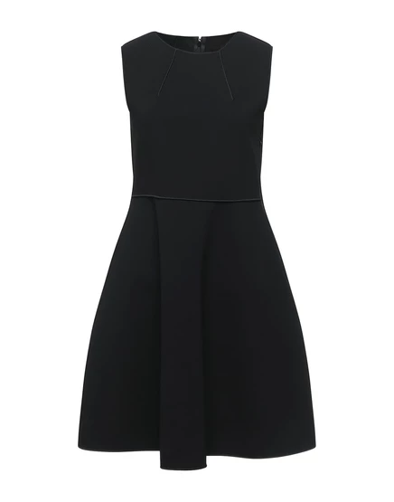 Женское мини-платье Emporio Armani BRACCIALIN креп, чёрное